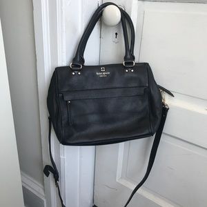 Kate Spade black purse with long strap